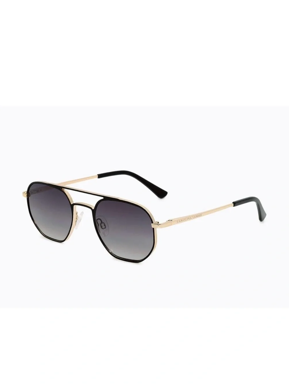 Carolina Sunglasses Corso, Matt Black-Gold + Premium Faux Leather Case 3444-02